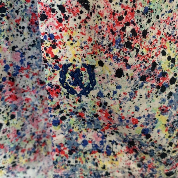 Bugatchi Paint Splash print Button Front Shirt - Picture 6 of 9